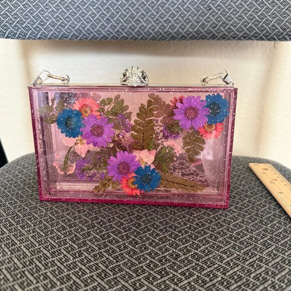Kurt Geiger Flower Box Clutch